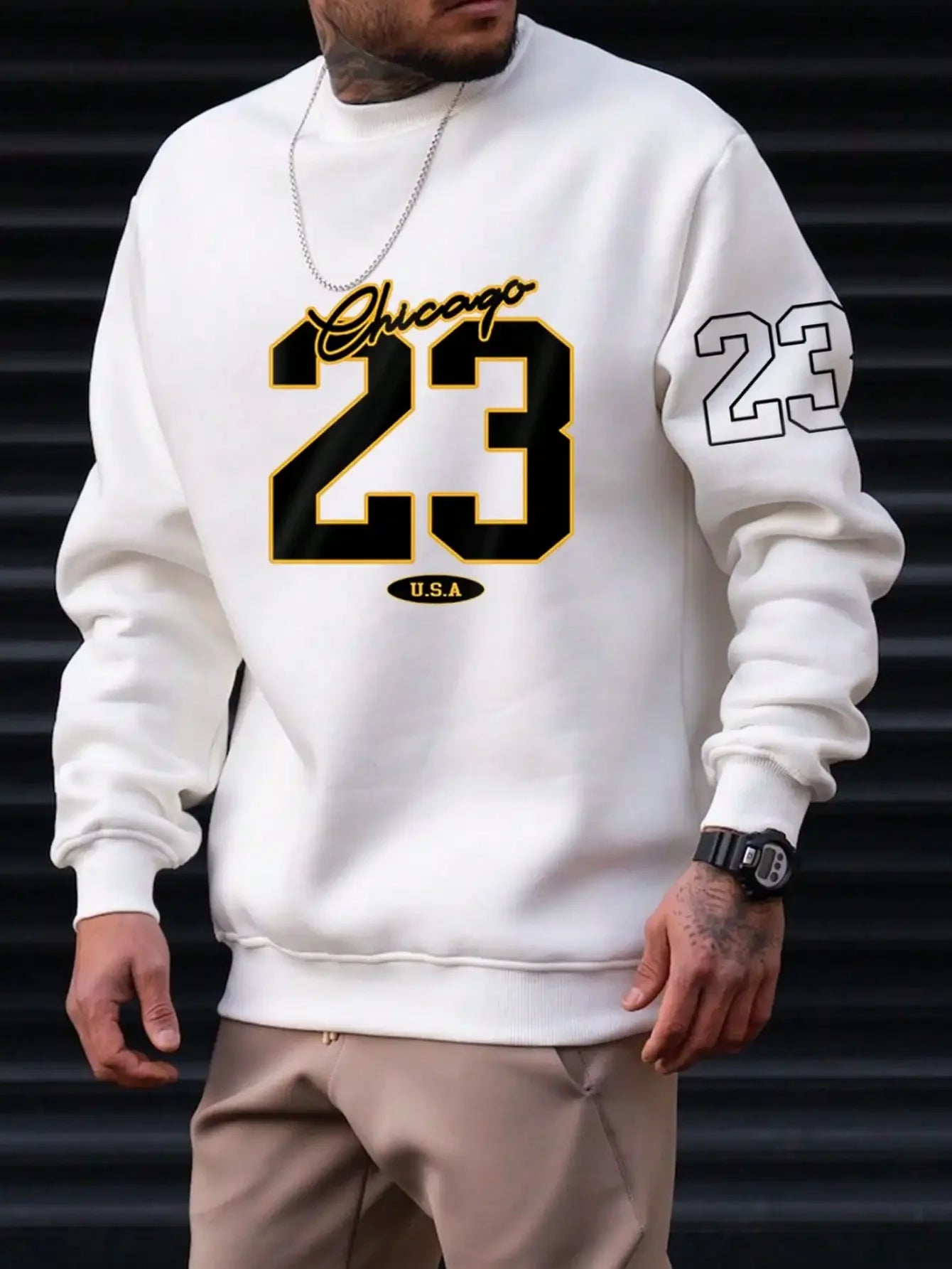 23 USA Art Letter Design Homme Vêtements Street Style - Diminution de tarif