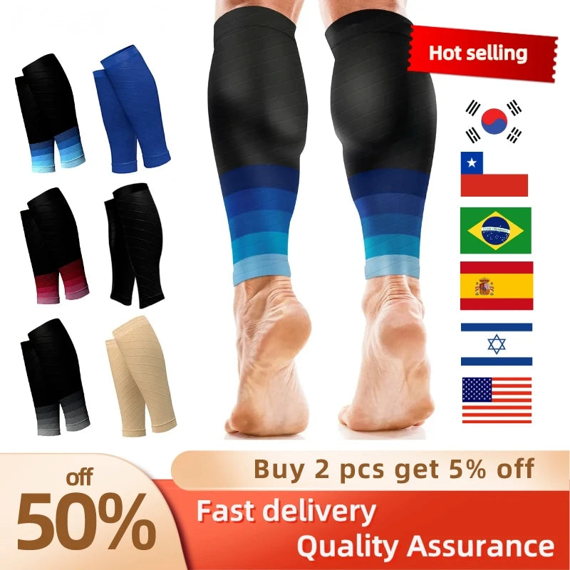 Chaussettes de sport pour mollets, manchons de - Réduction attractive - 40%