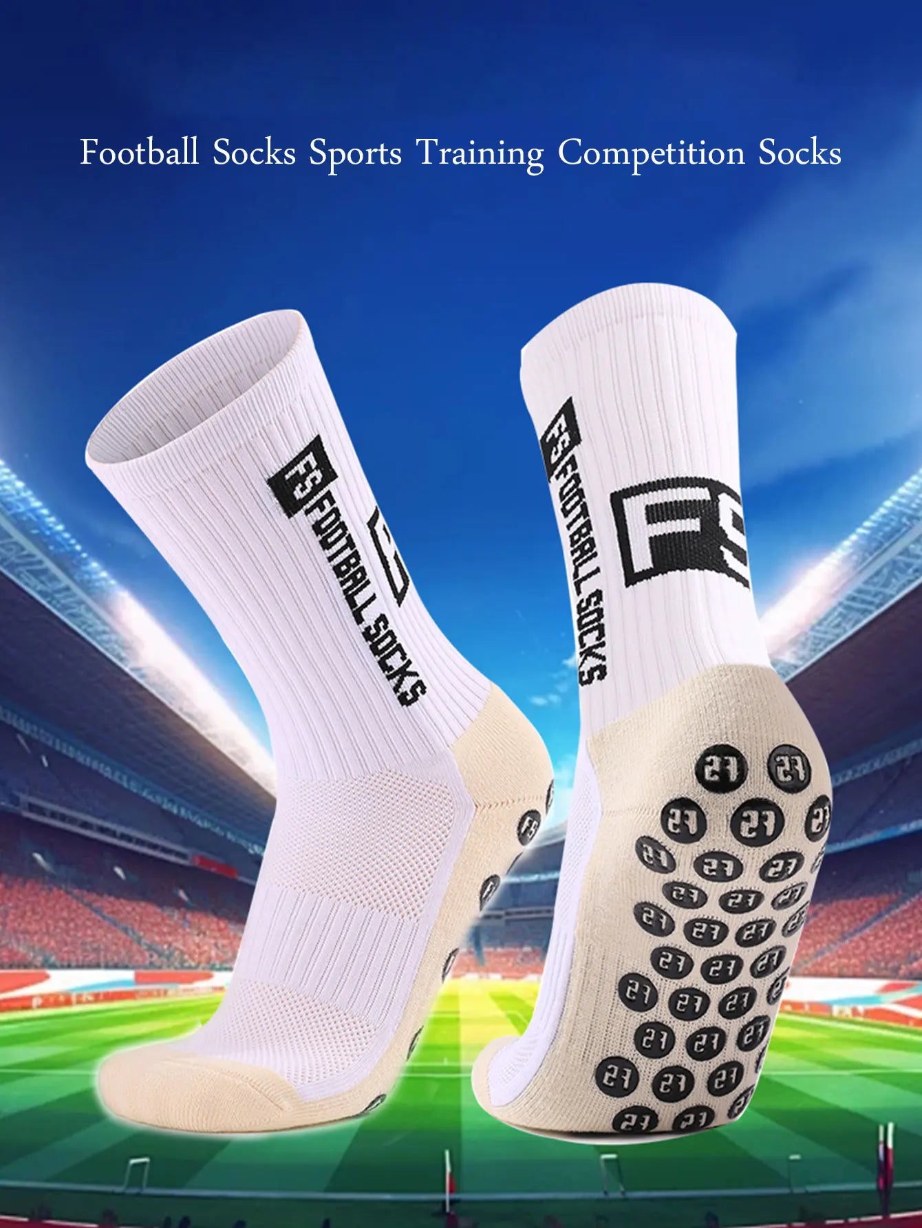 Chaussettes de football antidérapantes pour hommes, - Offre spéciale - 28%