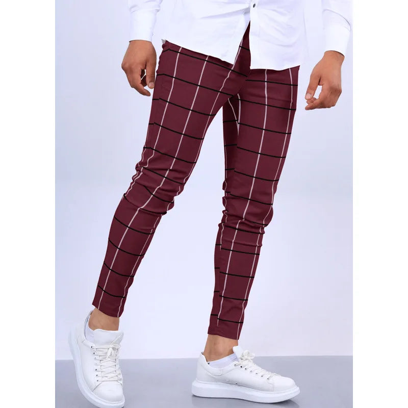 Pantalon décontracté à carreaux pour Hommes, nouveau - Liquidation massive - 25%