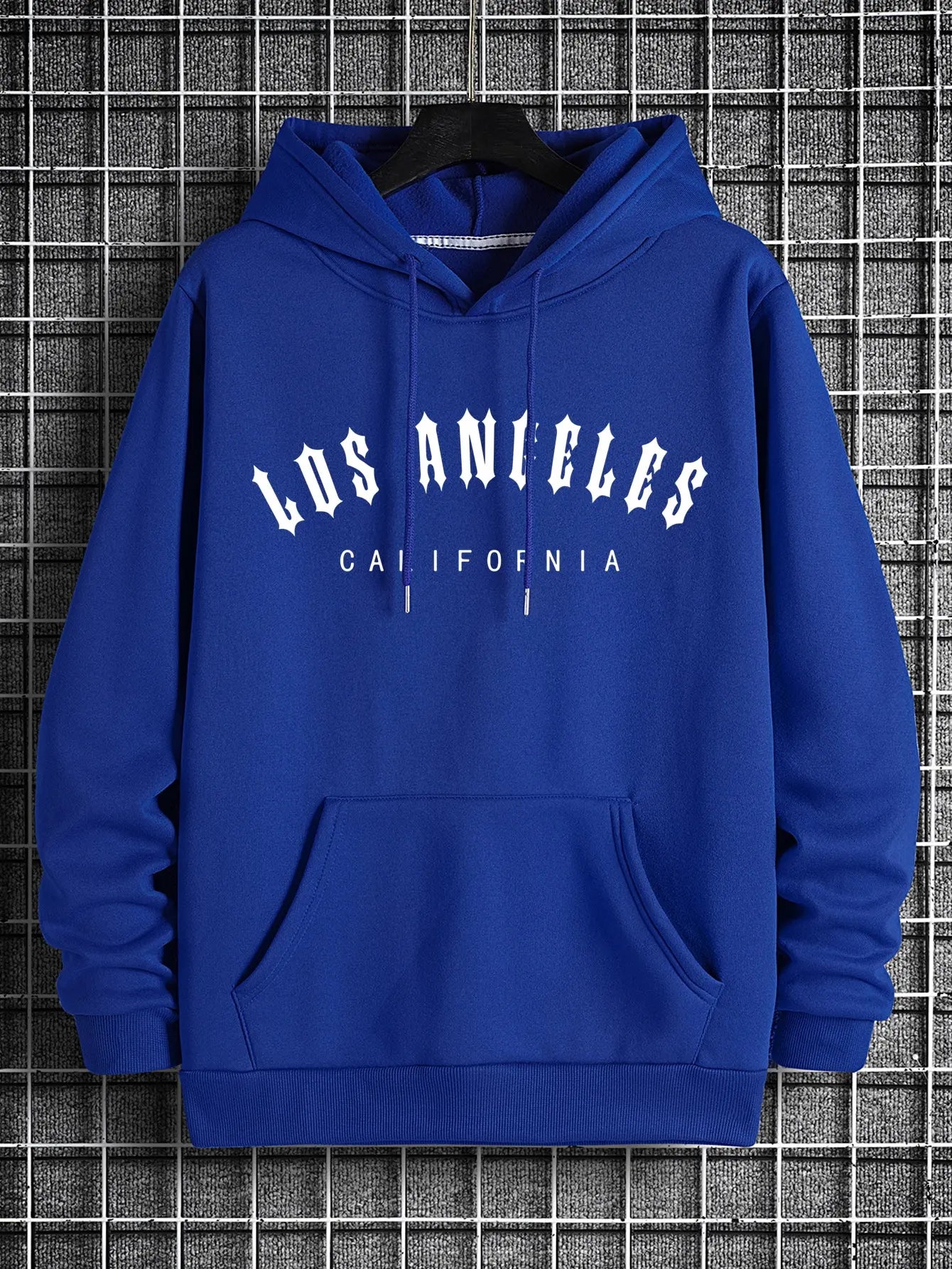 Sweat à capuche à motif de lettre d'art de Los Angeles - Super offre