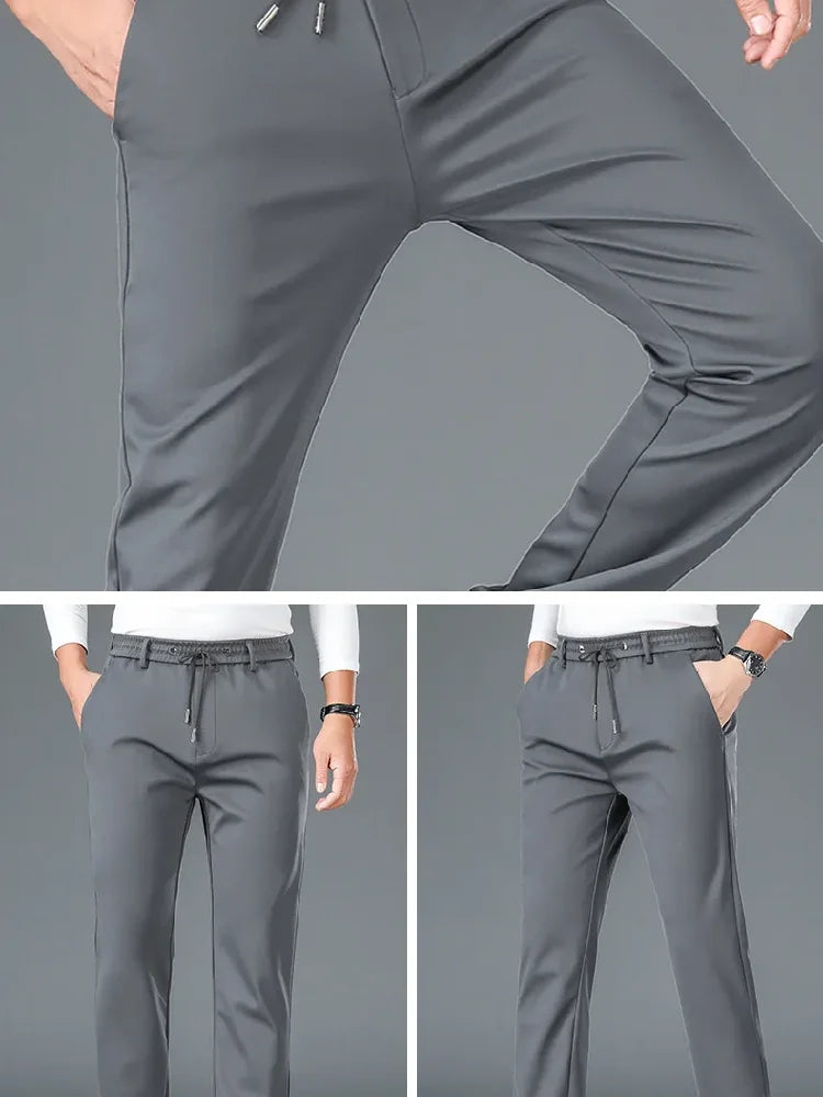 Pantalons pour Hommes en soie glacée, nouveaux pantalons - Prix imbattables - 50%