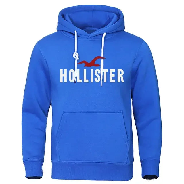 Pull décontracté imprimé Hollister pour Homme, pull col - Offre flash