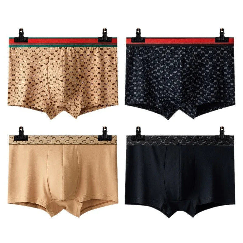 Lot de 4 boxers imprimés pour Hommes, sous - vêtements - Réduction de fin de saison - 30%