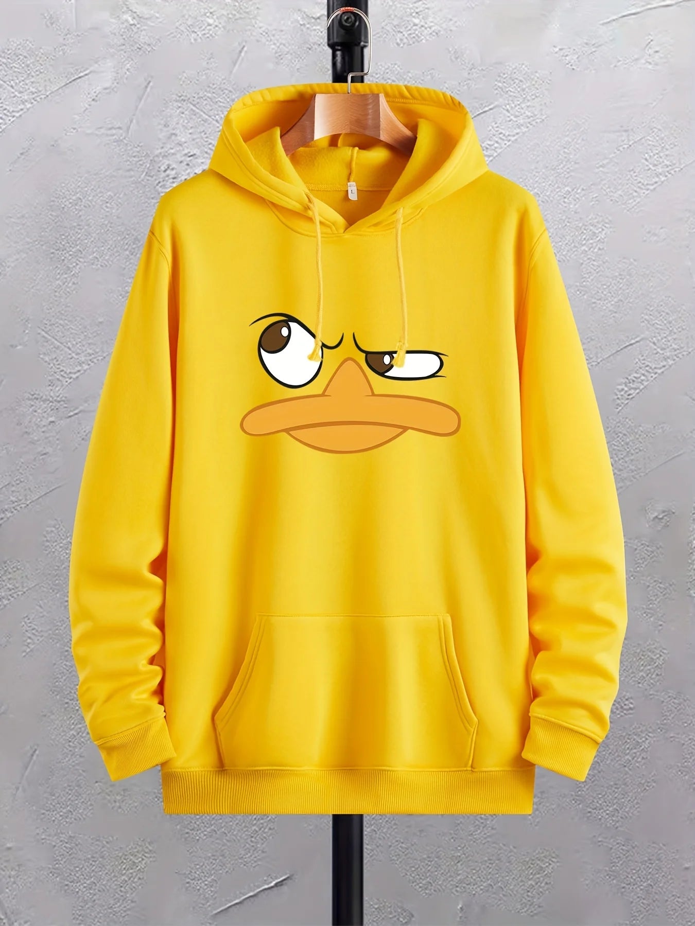 Sweat à capuche imprimé canard de dessin animé pour - Prix imbattables