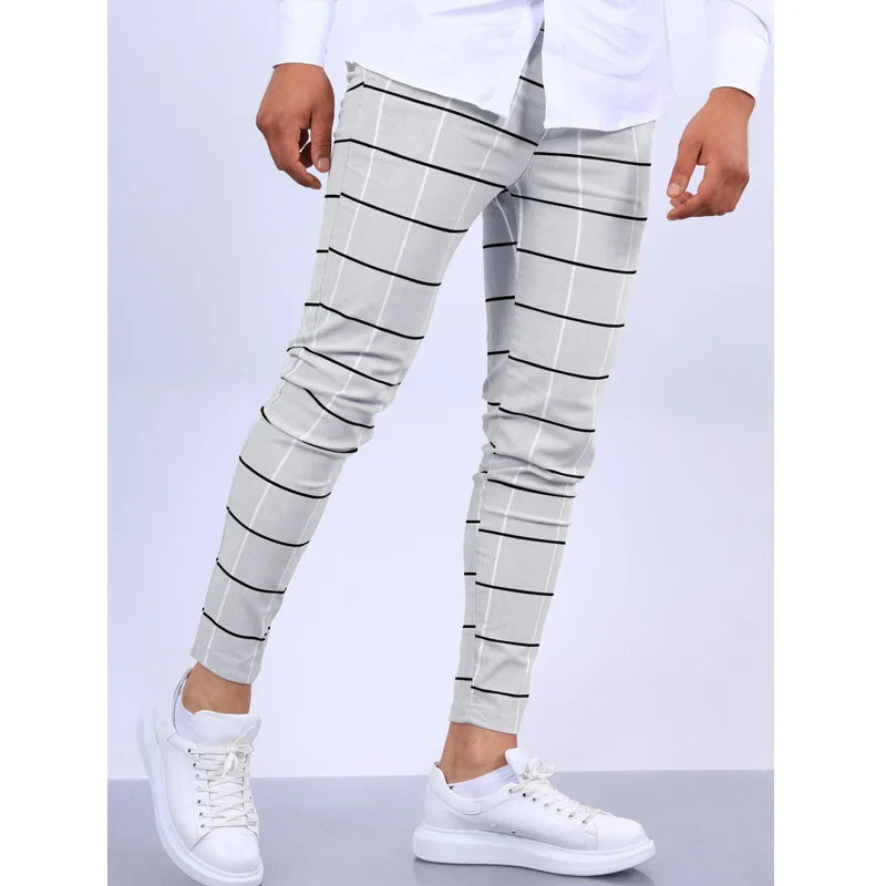 Pantalon décontracté à carreaux pour Hommes, nouveau - Liquidation massive - 25%