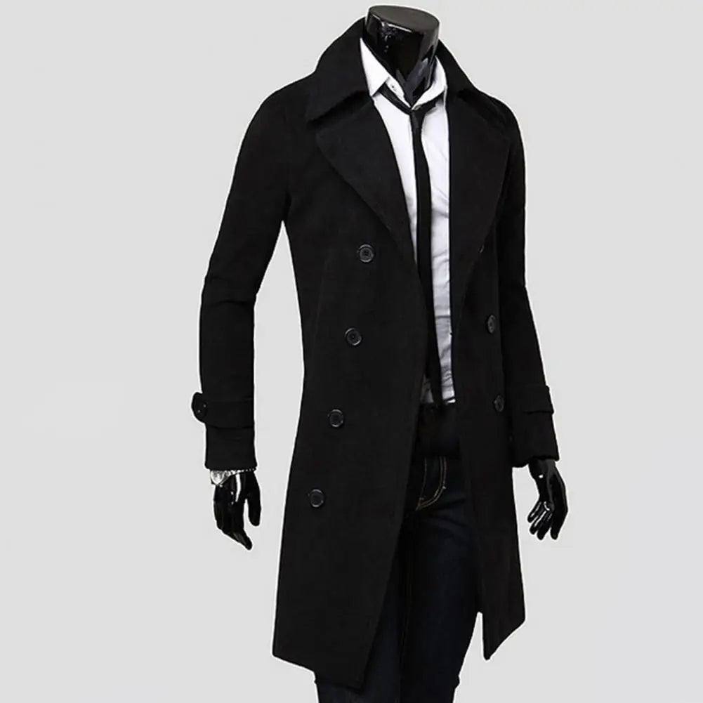 Trench - coat simple à double boutonnage pour , veste - Offre spéciale - 28%