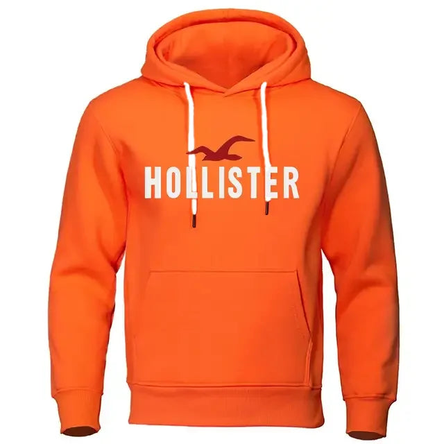 Pull décontracté imprimé Hollister pour Homme, pull col - Offre flash