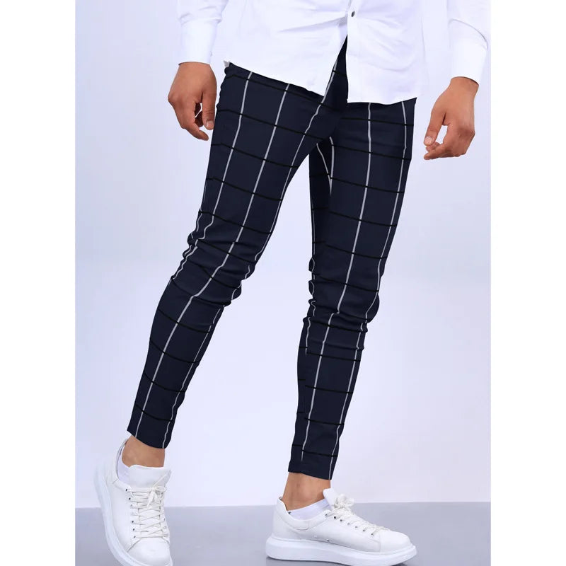 Pantalon décontracté à carreaux pour Hommes, nouveau - Liquidation massive - 25%