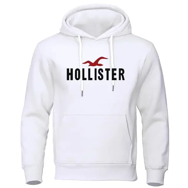 Pull décontracté imprimé Hollister pour Homme, pull col - Offre flash