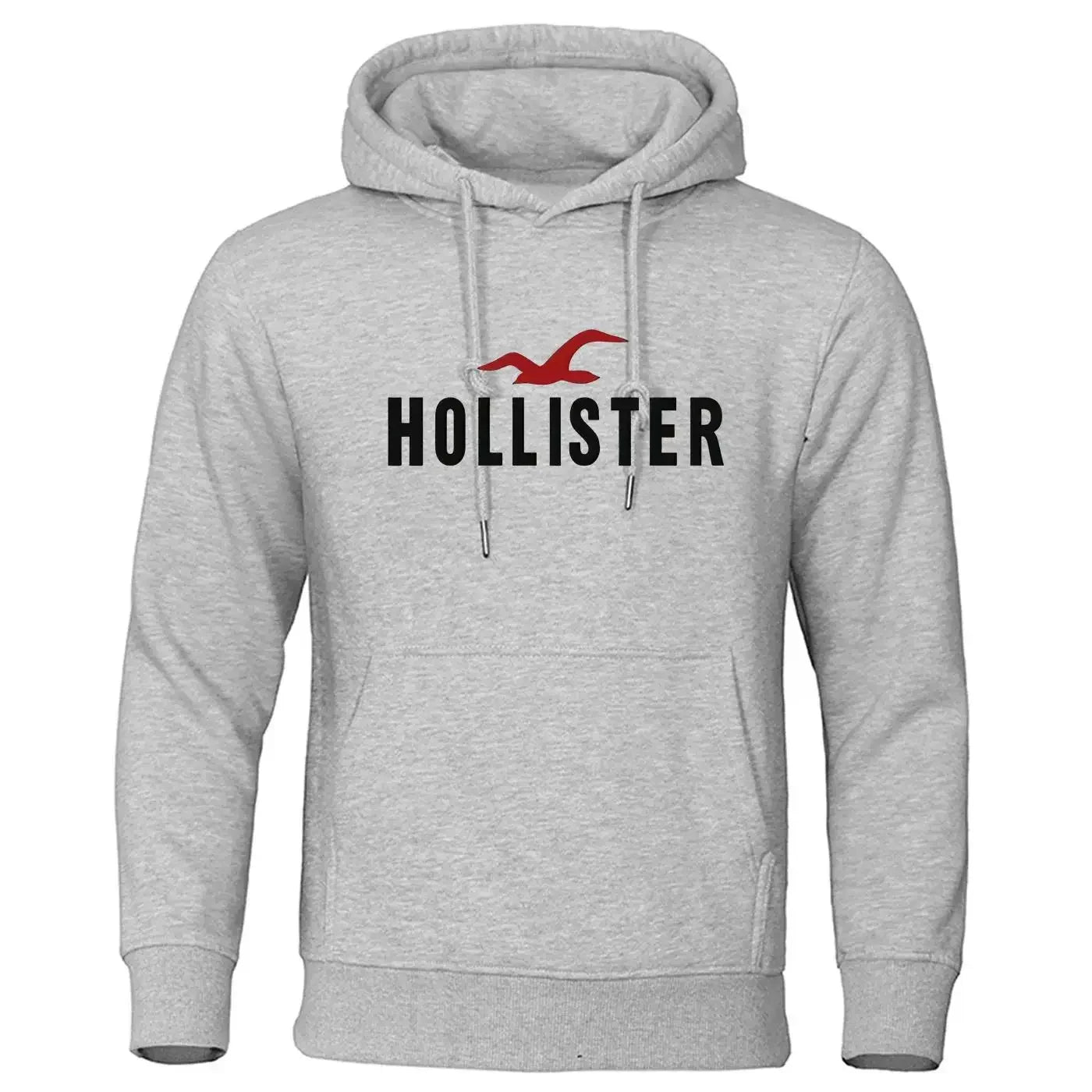 Pull décontracté imprimé Hollister pour Homme, pull col - Offre flash